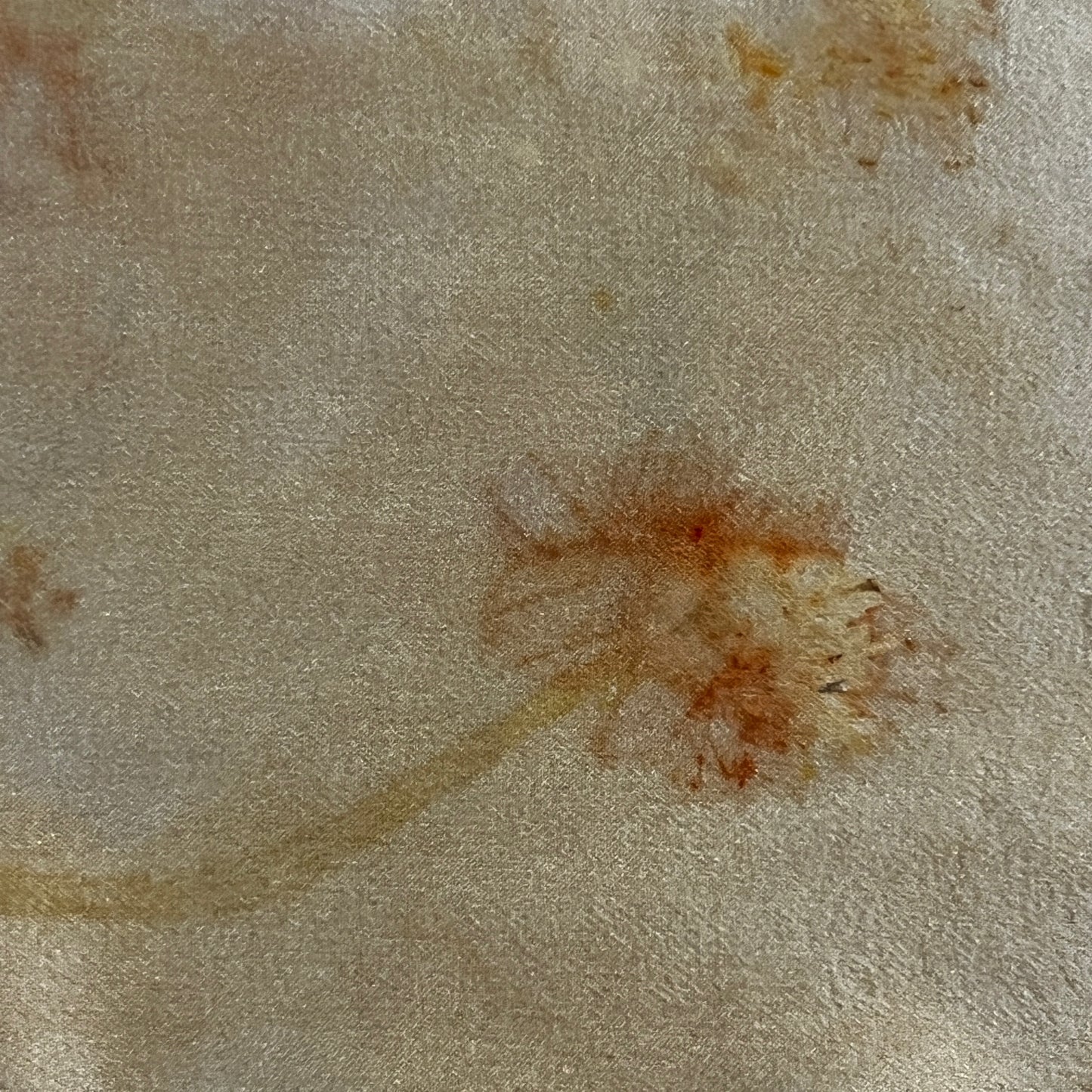 SAT16-03 - Satin Scarf - 16" x 16" - Marigold, Coreopsis