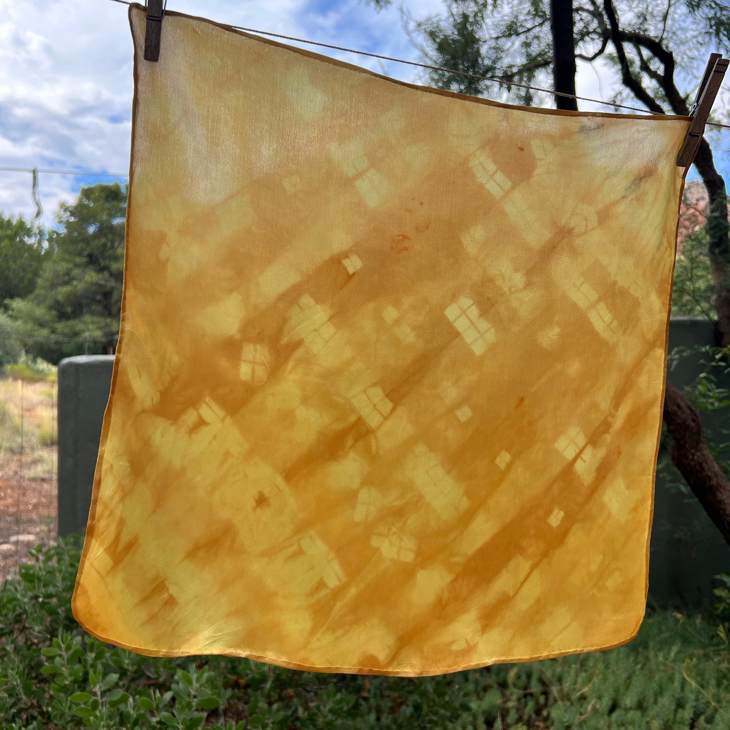 SAT16-09 - Satin Scarf - 16" x 16" - Marigold