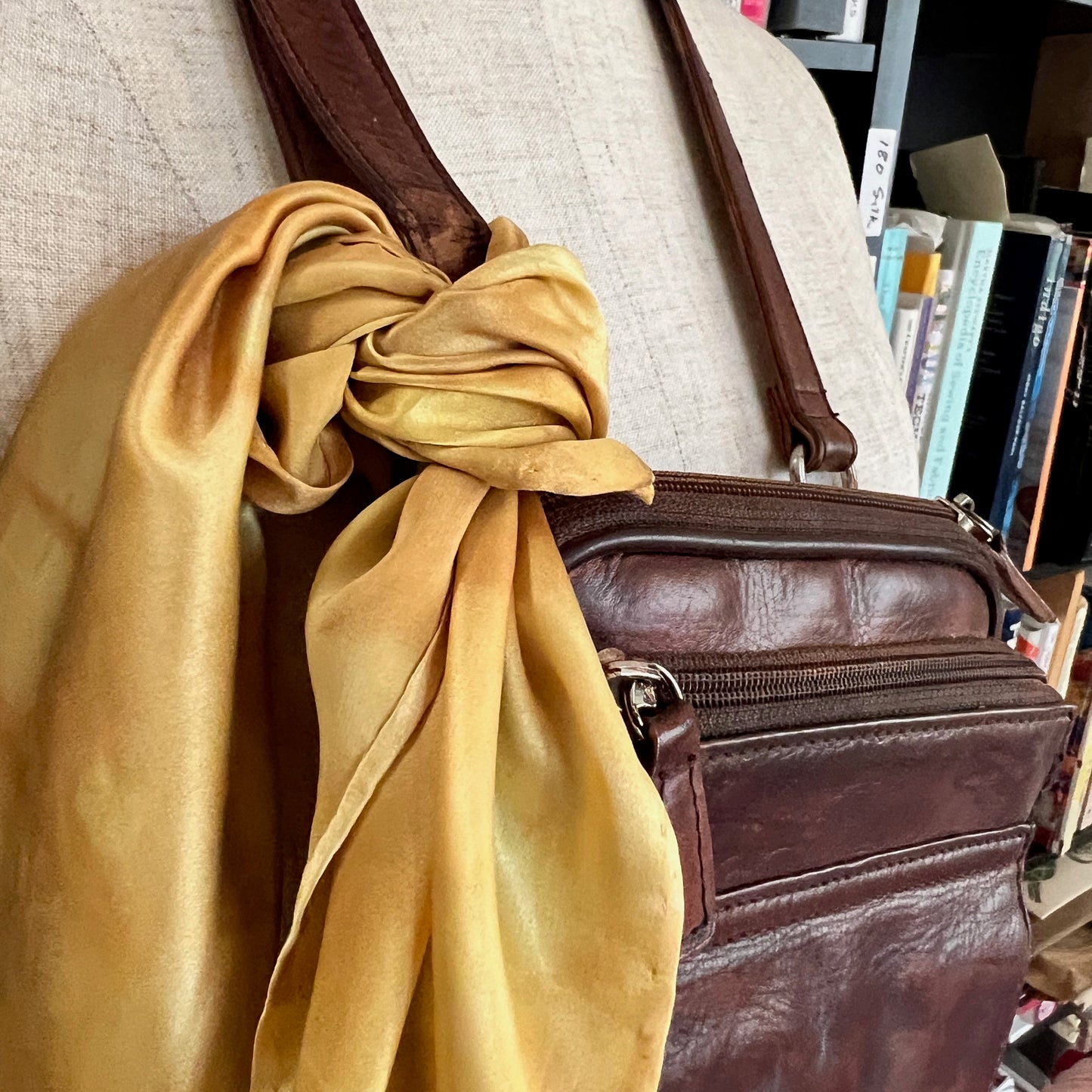 SAT16-09 - Satin Scarf - 16" x 16" - Marigold