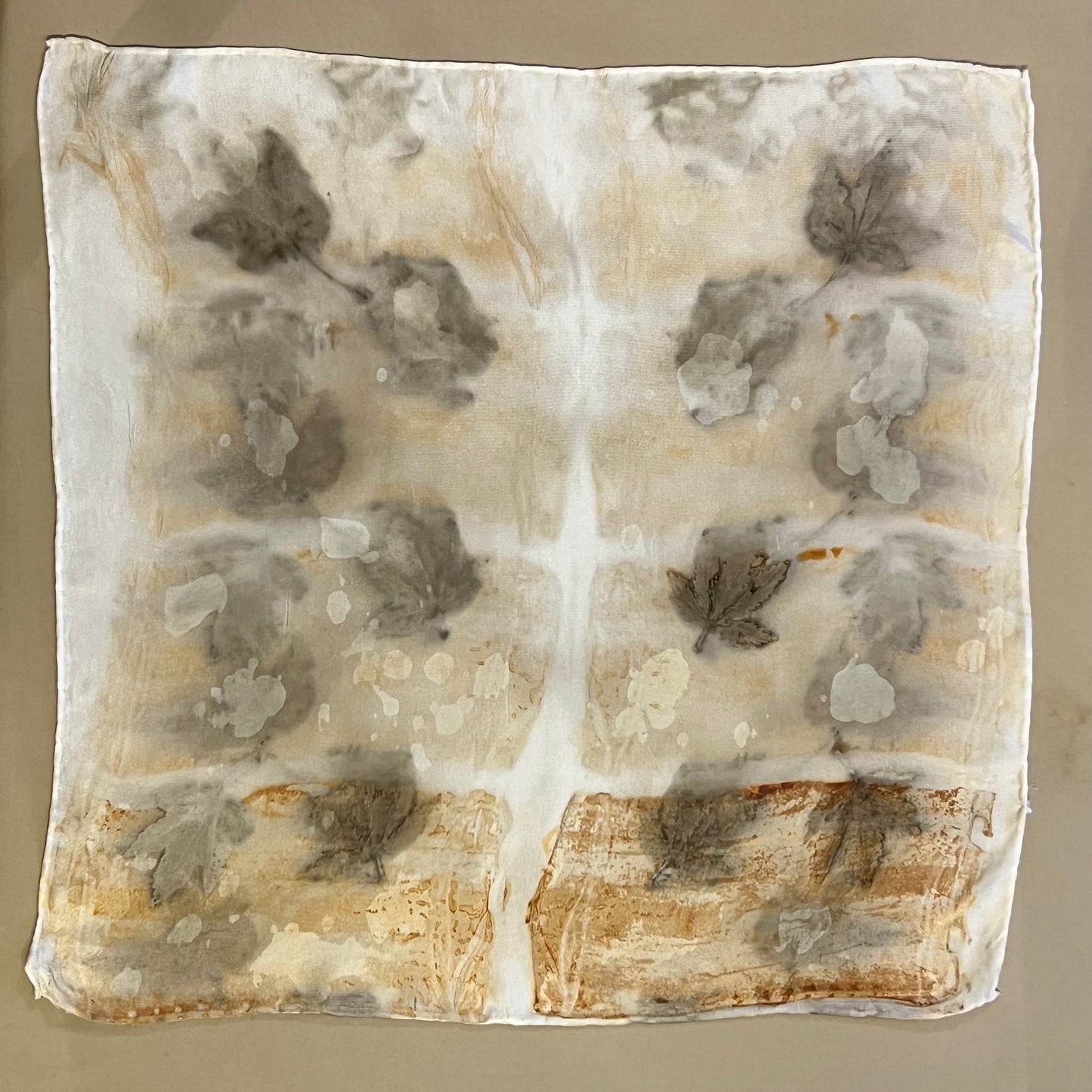 TW16-05 Twill Square 16" x 16" Fall leaves and Rust