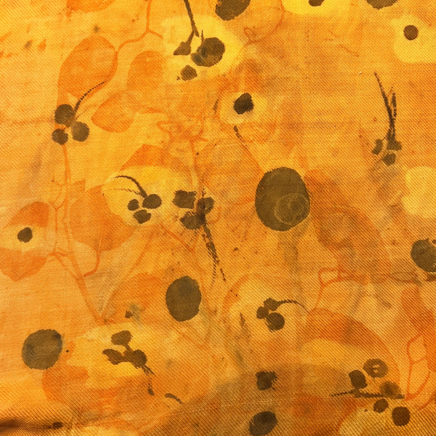 SW14-01 - Silk-Wool Blend 14" x 70" - Eucalyptus, Walnut, Lemon