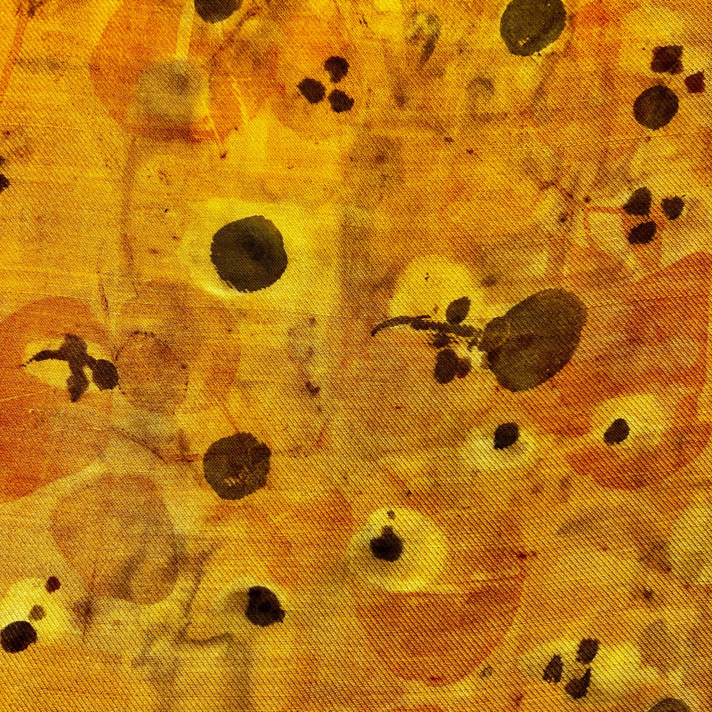 SW14-01 - Silk-Wool Blend 14" x 70" - Eucalyptus, Walnut, Lemon