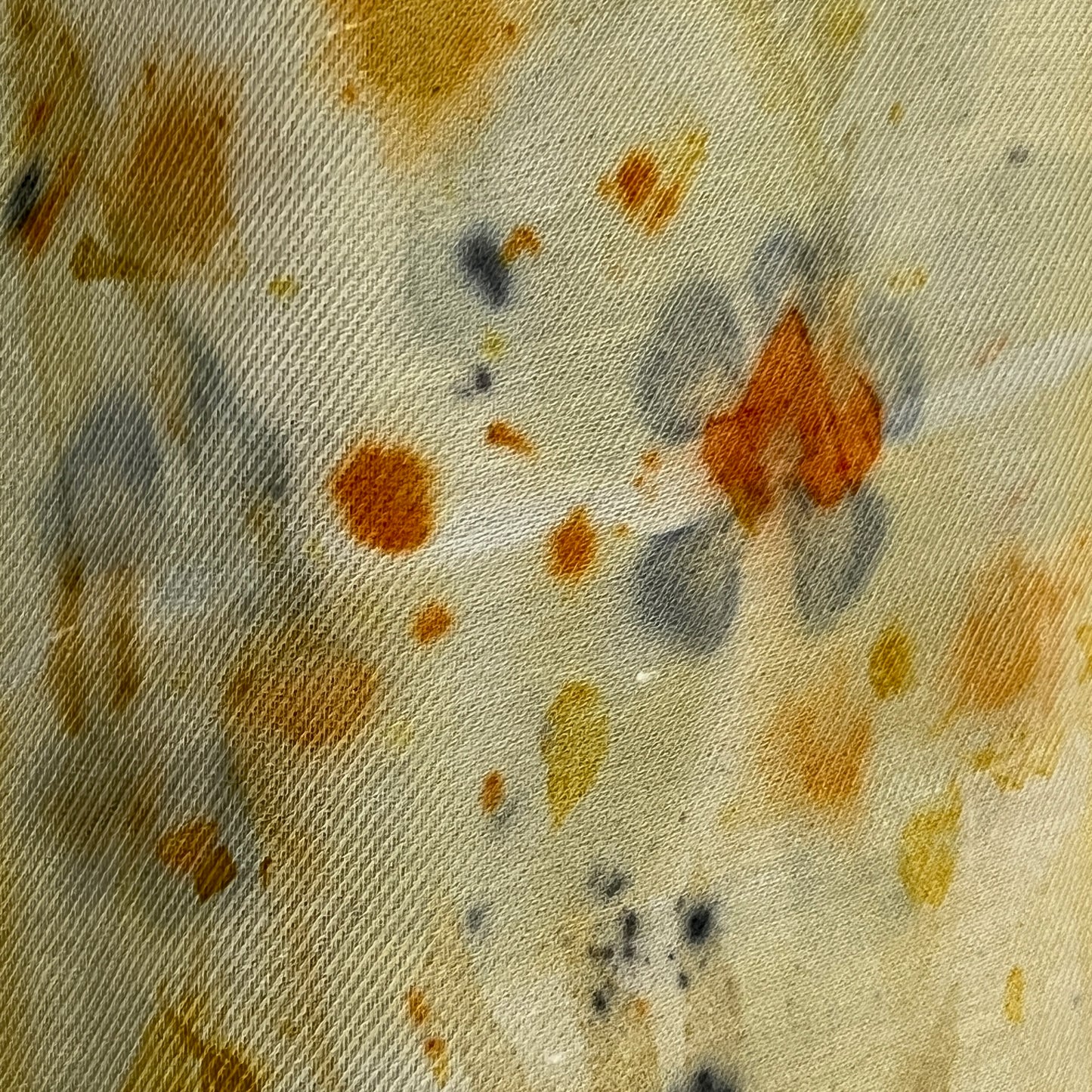 SW08-03 - Silk Wool Scarf - 8" x 52" - Marigold, Hibiscus, Goldeneye, Tithonia, Sulphur Cosmos