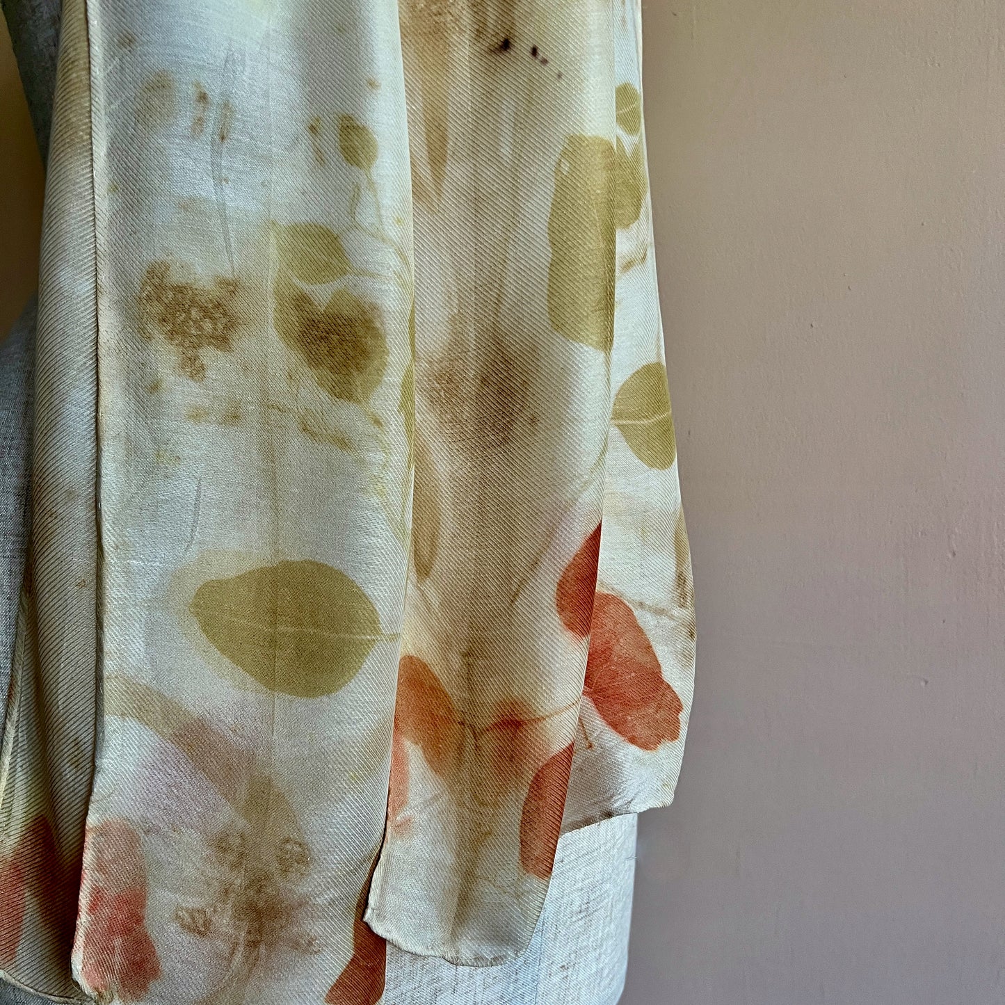 SW11-06 - Silk Wool Scarf 11" x 57" -Eucalyptus