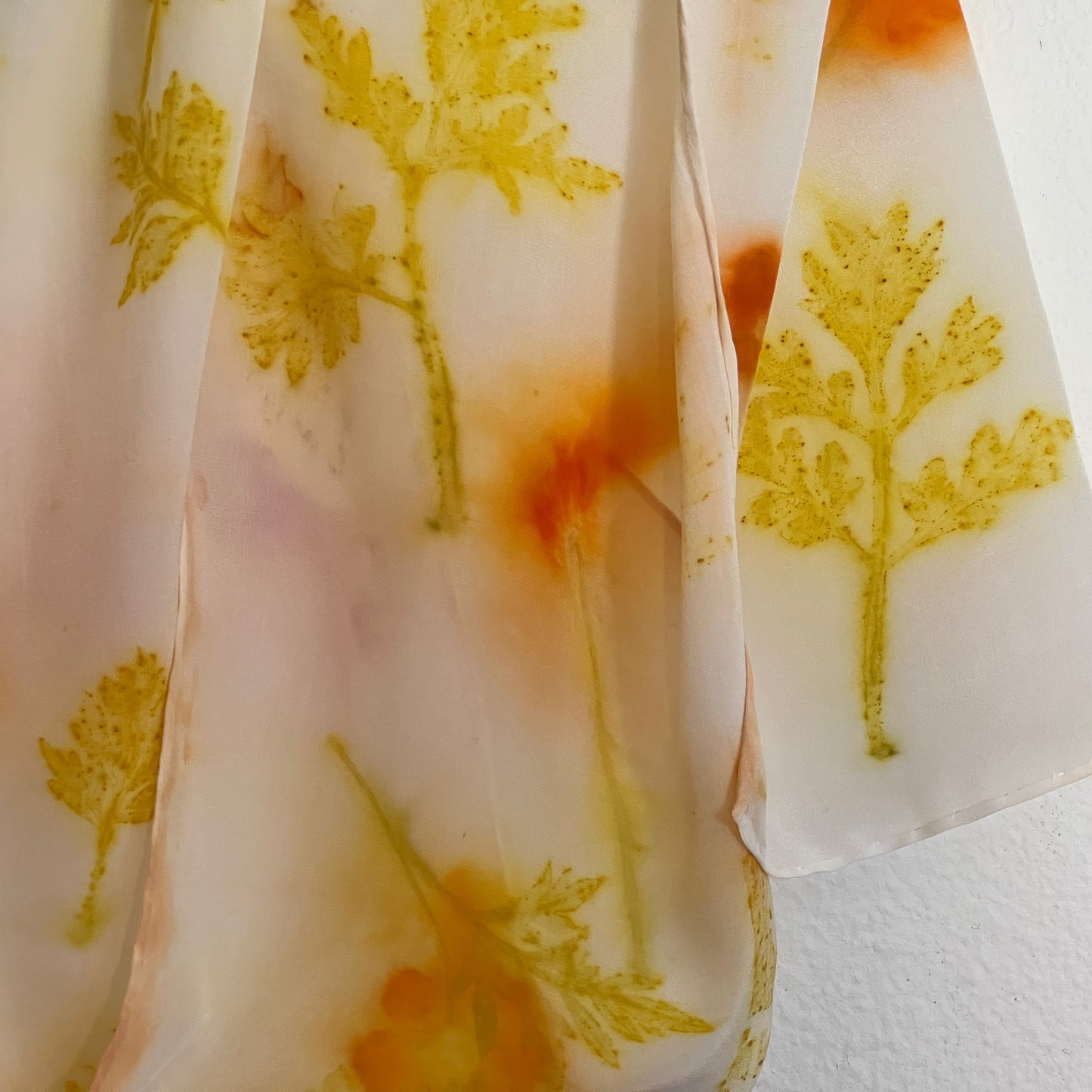 CHIF08-02 Chiffon Scarf - 9" x 52" - Sulphur Cosmos