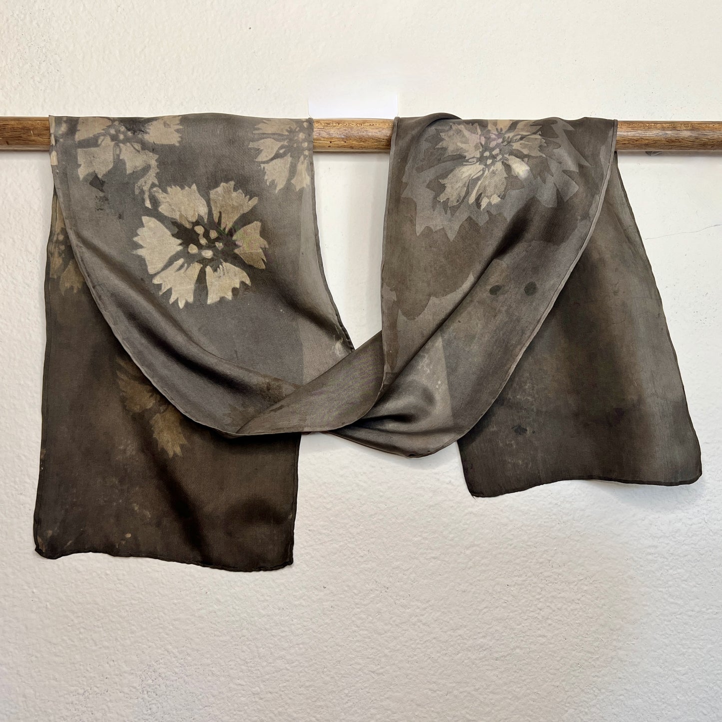 H08-07 - Habotai Scarf 8" x 52" - Coreopsis