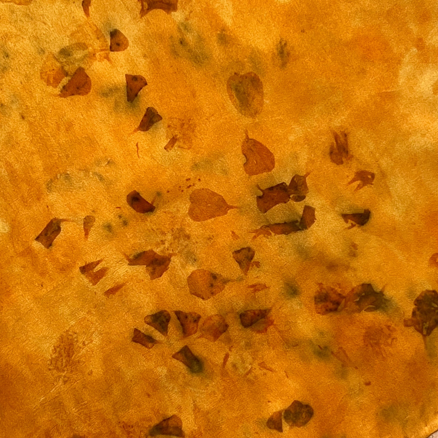 SAT16-03 - Satin Scarf - 16" x 16" - Marigold, Coreopsis - REDO product - overdid with Coreopsis 5/25