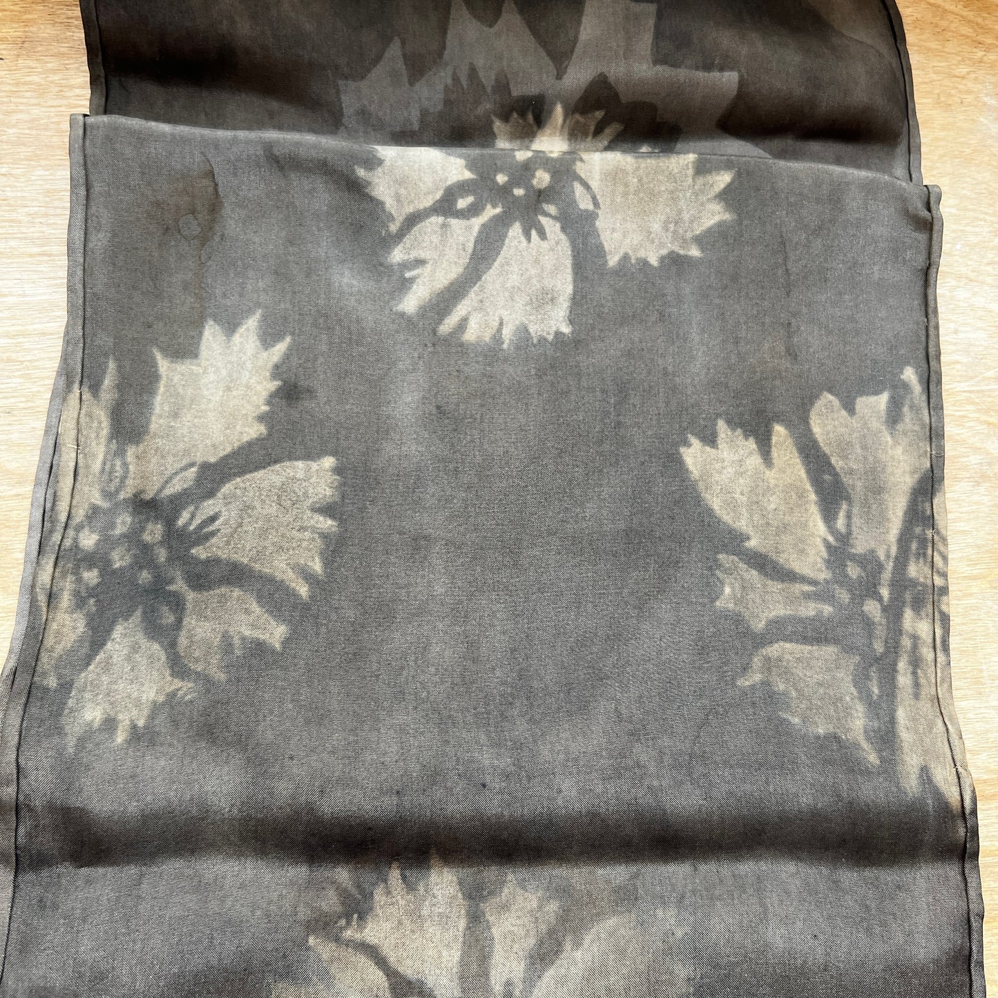 H08-07 - Habotai Scarf 8" x 52" - Coreopsis